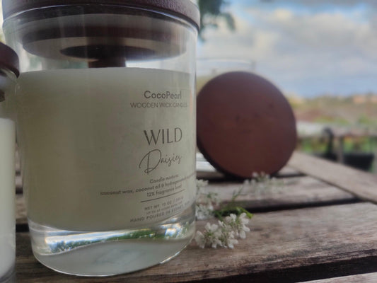 Wild Daisies | Wooden wick-0